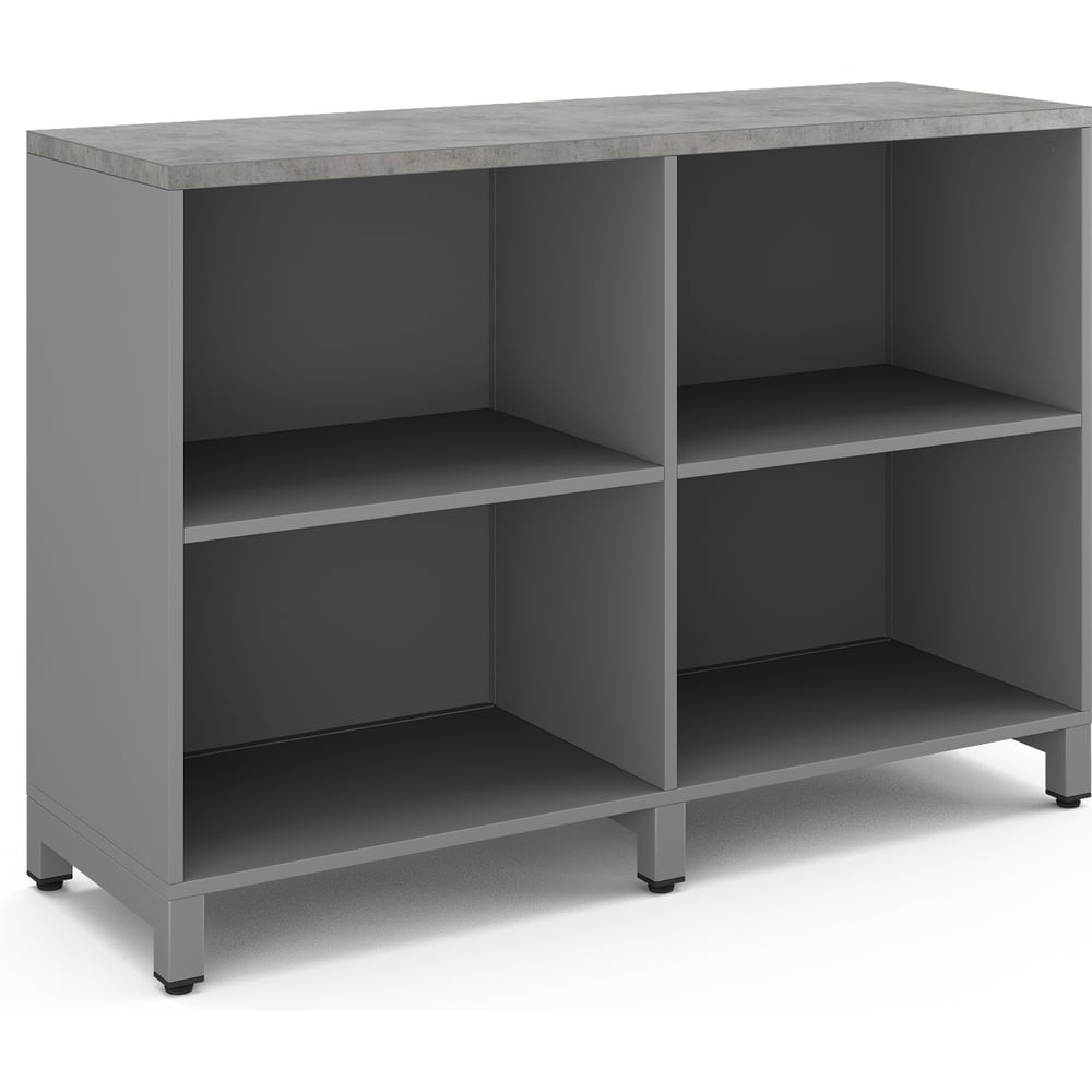 Шкаф открытый Kobor HO/2-120/60/M aluminum/chicago 221823