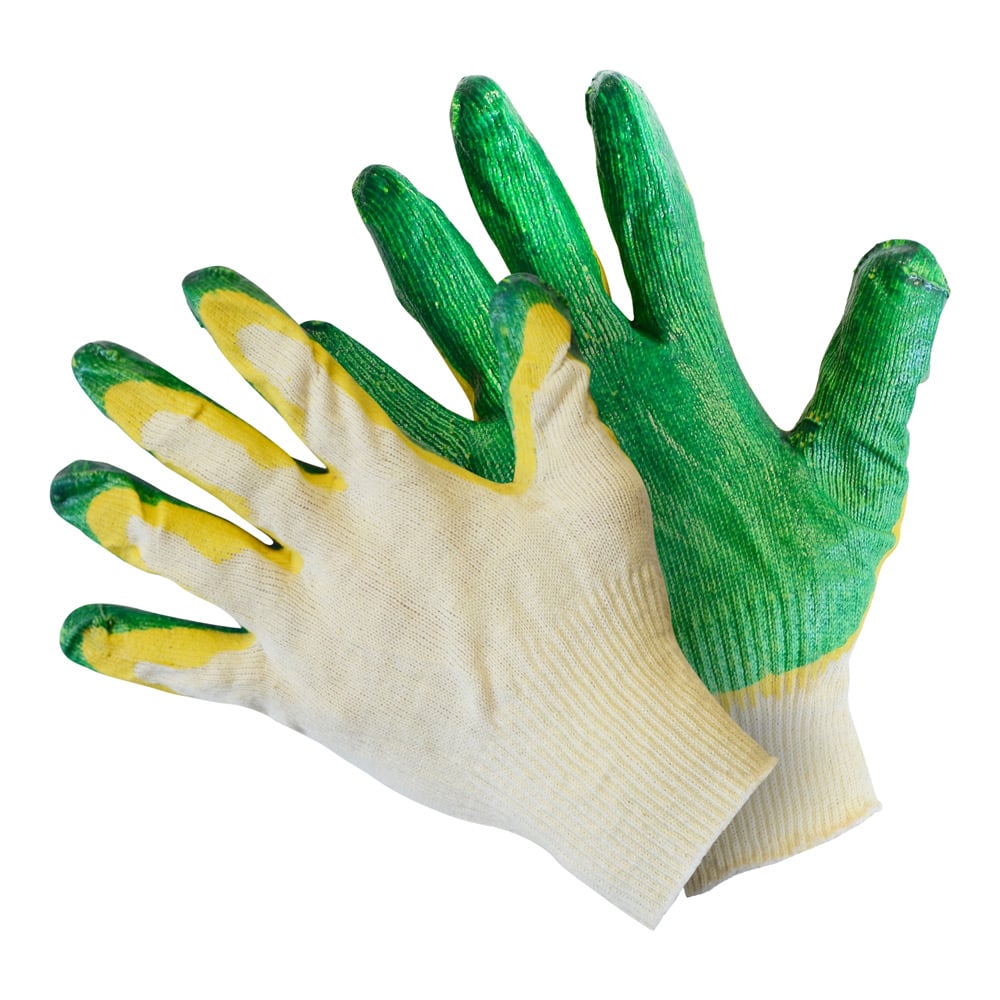 Вязаные перчатки Masterfilm, цвет белый/зеленый, размер L-XL