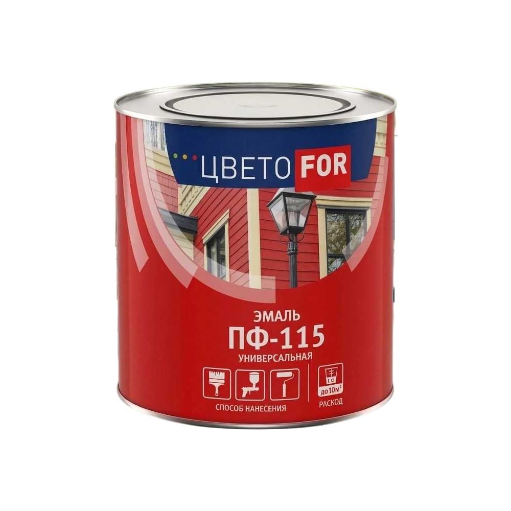Эмаль ЦВЕТОFOR ПФ-115 голубая, банка 1,9 кг 222708