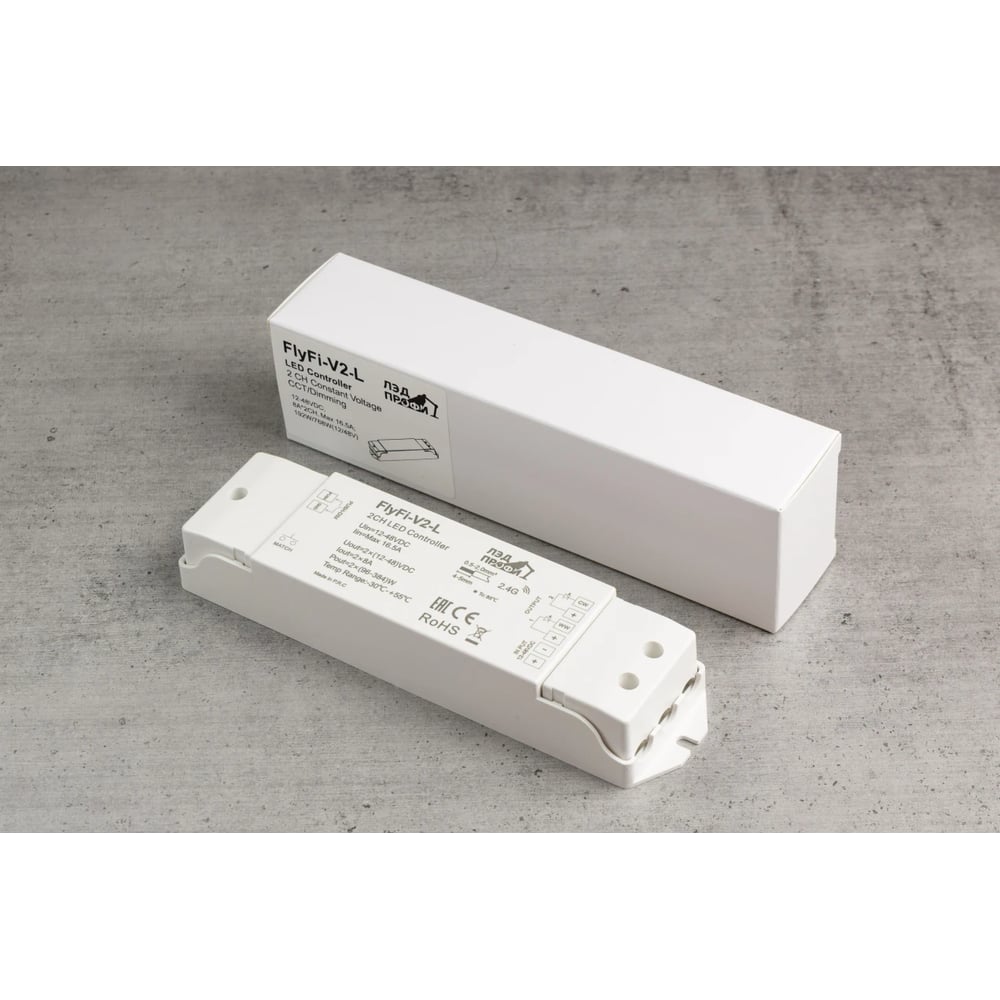 Изображение товара Диммер/контроллер ЛЭД ПРОФИ Fly-Fi V2-L 2CH*8A 12–48В DC, Push-DIM, CV, пластик FF-D-V2-L Изображение товара Диммер/контроллер ЛЭД ПРОФИ Fly-Fi V2-L 2CH*8A 12–48В DC, Push-DIM, CV, пластик FF-D-V2-L