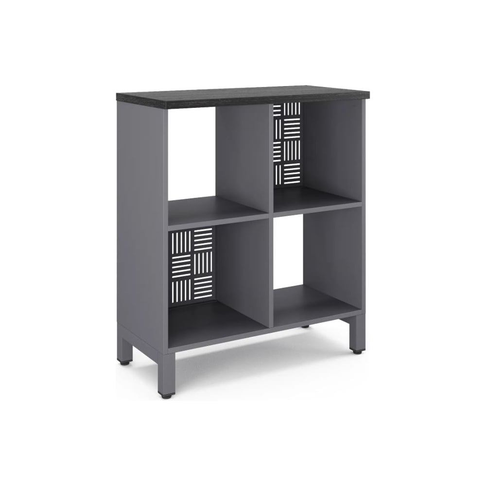 Стеллажная система Kobor SQ-2Х2 graphite/wood 221502