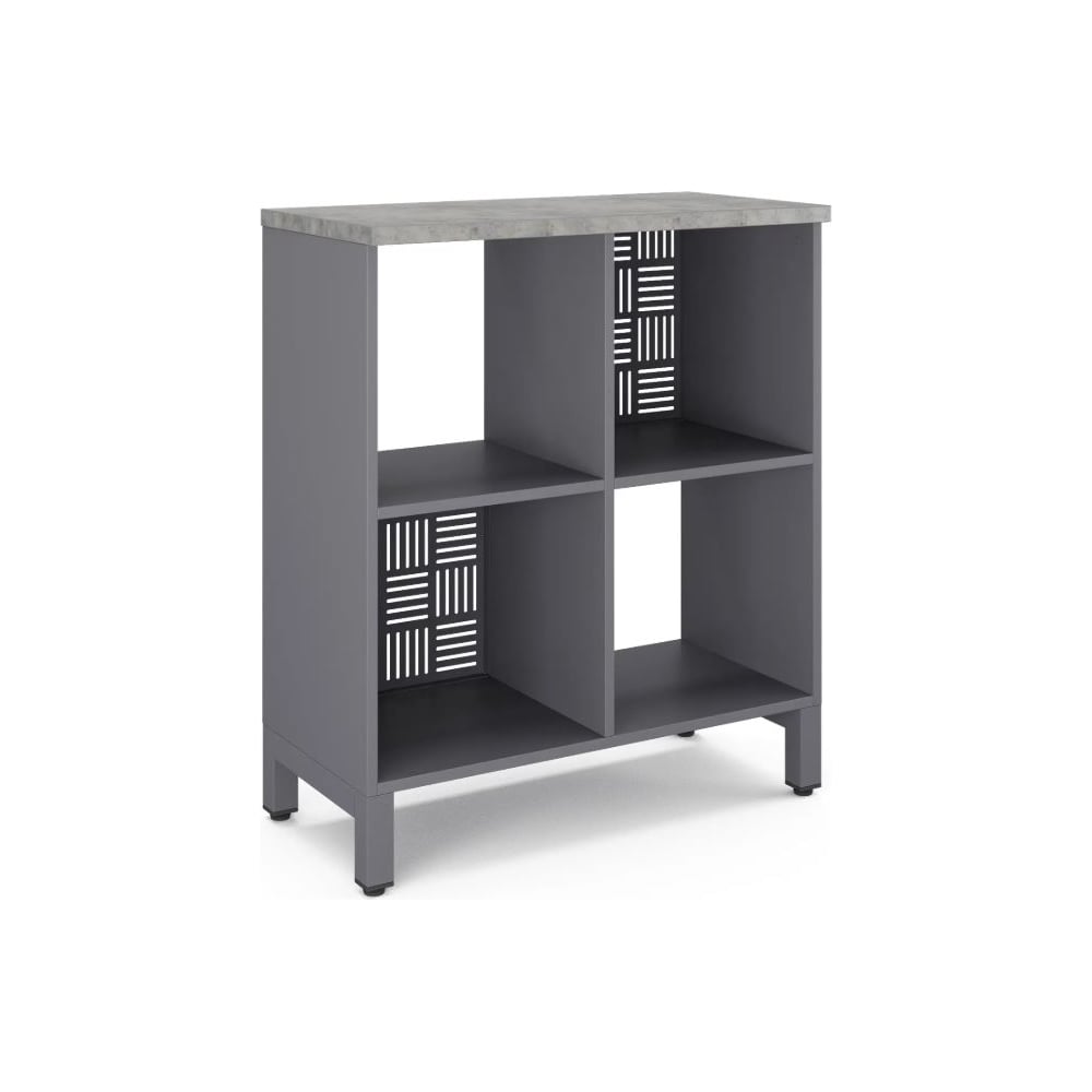 Стеллажная система Kobor SQ-2Х2 graphite/chicago 221501