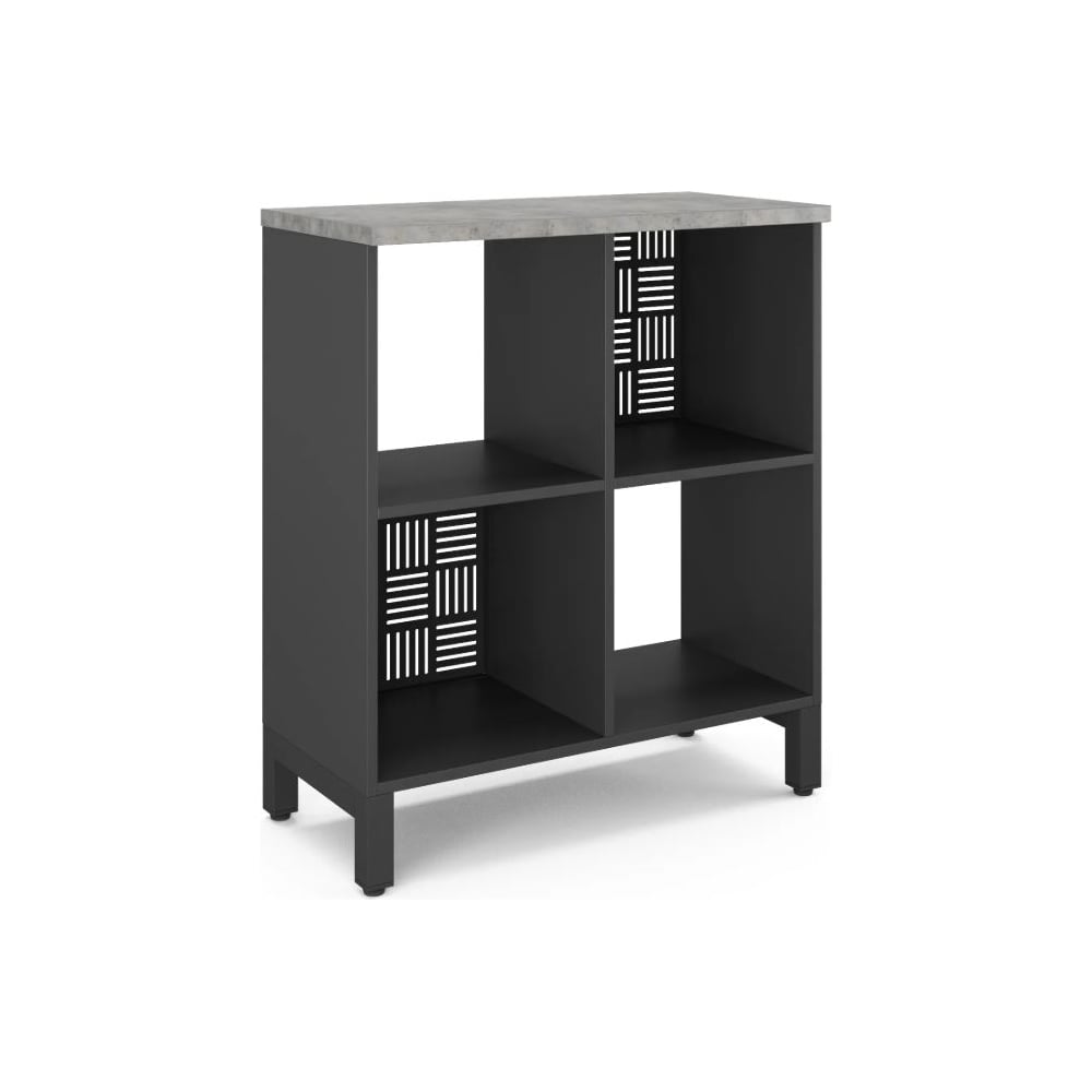 Стеллажная система Kobor SQ-2Х2 black/chicago 221499