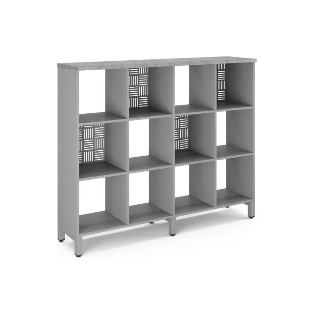 Стеллажная система Kobor SQ-3Х4 aluminum/chicago 221511