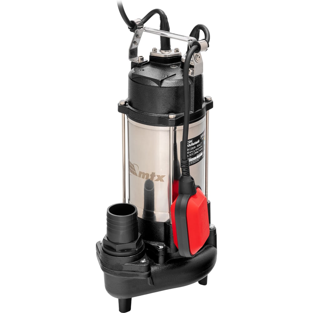 Изображение товара Фекальный насос MTX SP-750, 750 Вт, напор 16 м, 22000 л/ч// 99813 Изображение товара Фекальный насос MTX SP-750, 750 Вт, напор 16 м, 22000 л/ч// 99813