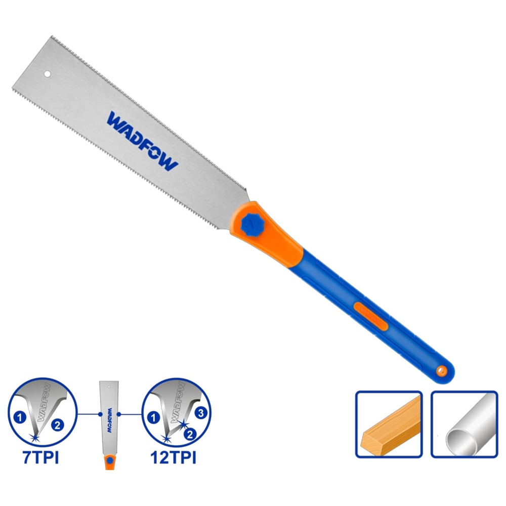 Ножовка WadFow с двойной кромкой 320 мм 7TPI+12TPI WHWD112