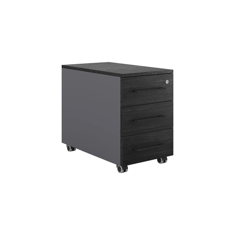 Тумба мобильная Kobor TМ3-40/60 graphite/wood 221599