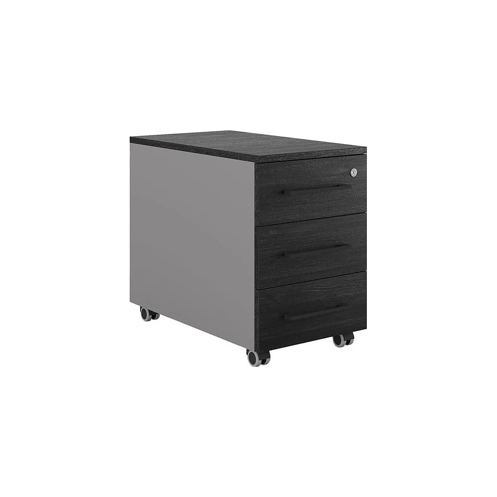 Тумба мобильная Kobor TМ3-40/70 aluminum/wood 221619