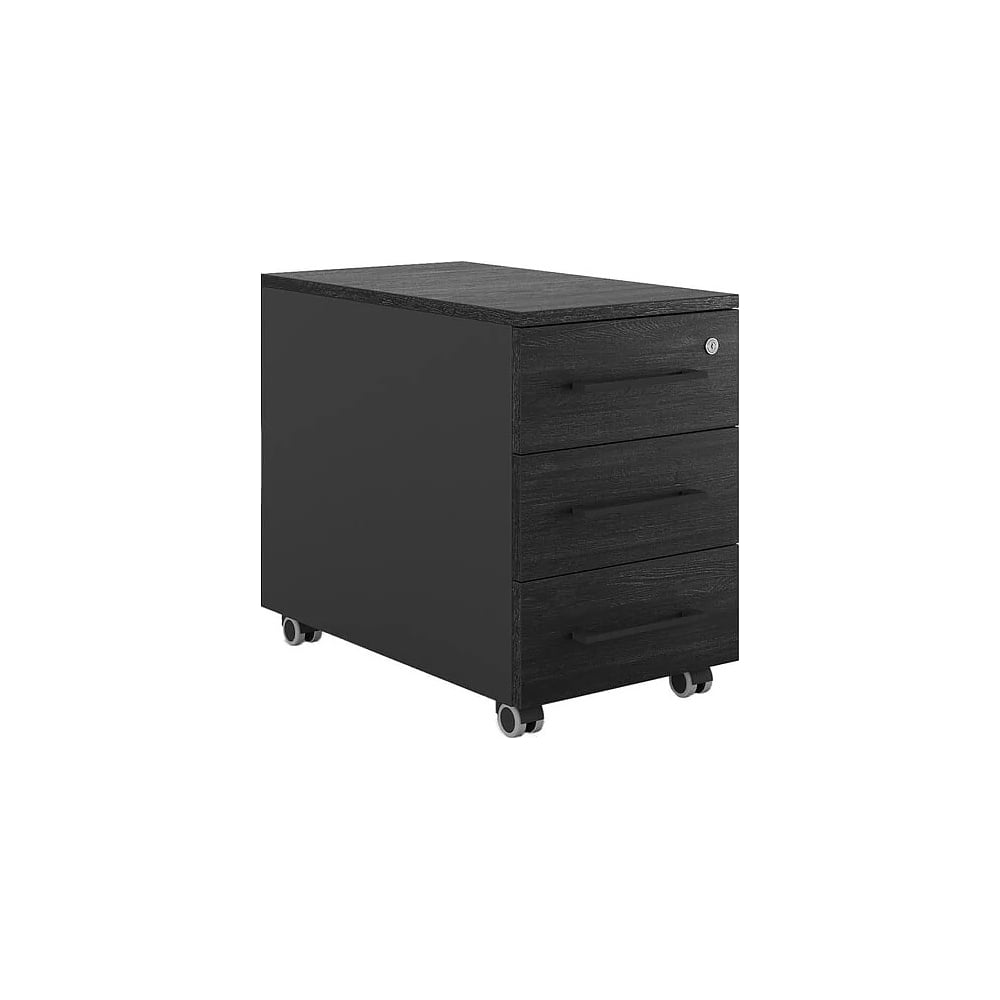 Тумба мобильная Kobor TМ3-40/80 black/wood 221582