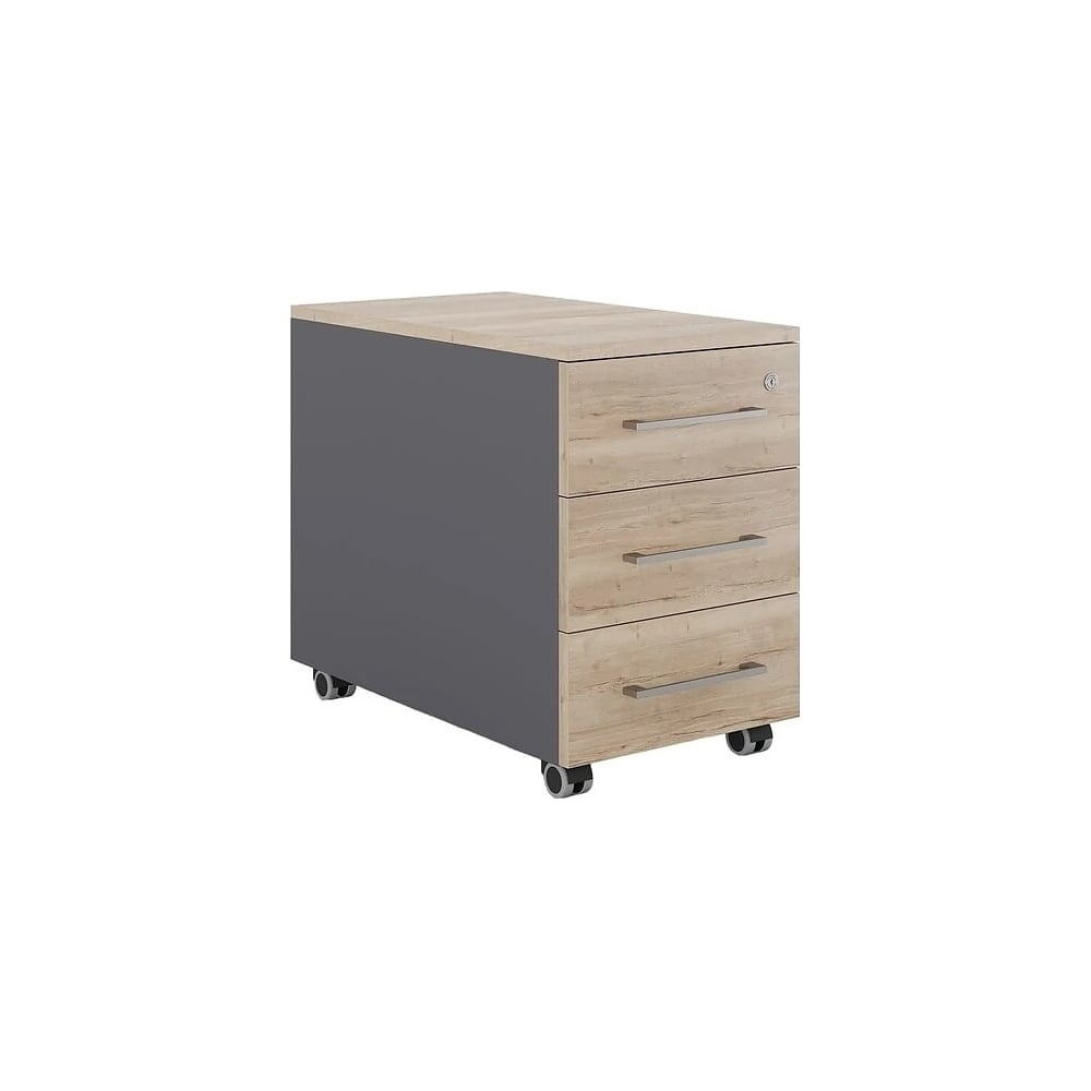 Тумба мобильная Kobor TМ4-40/60 graphite/natural 220611