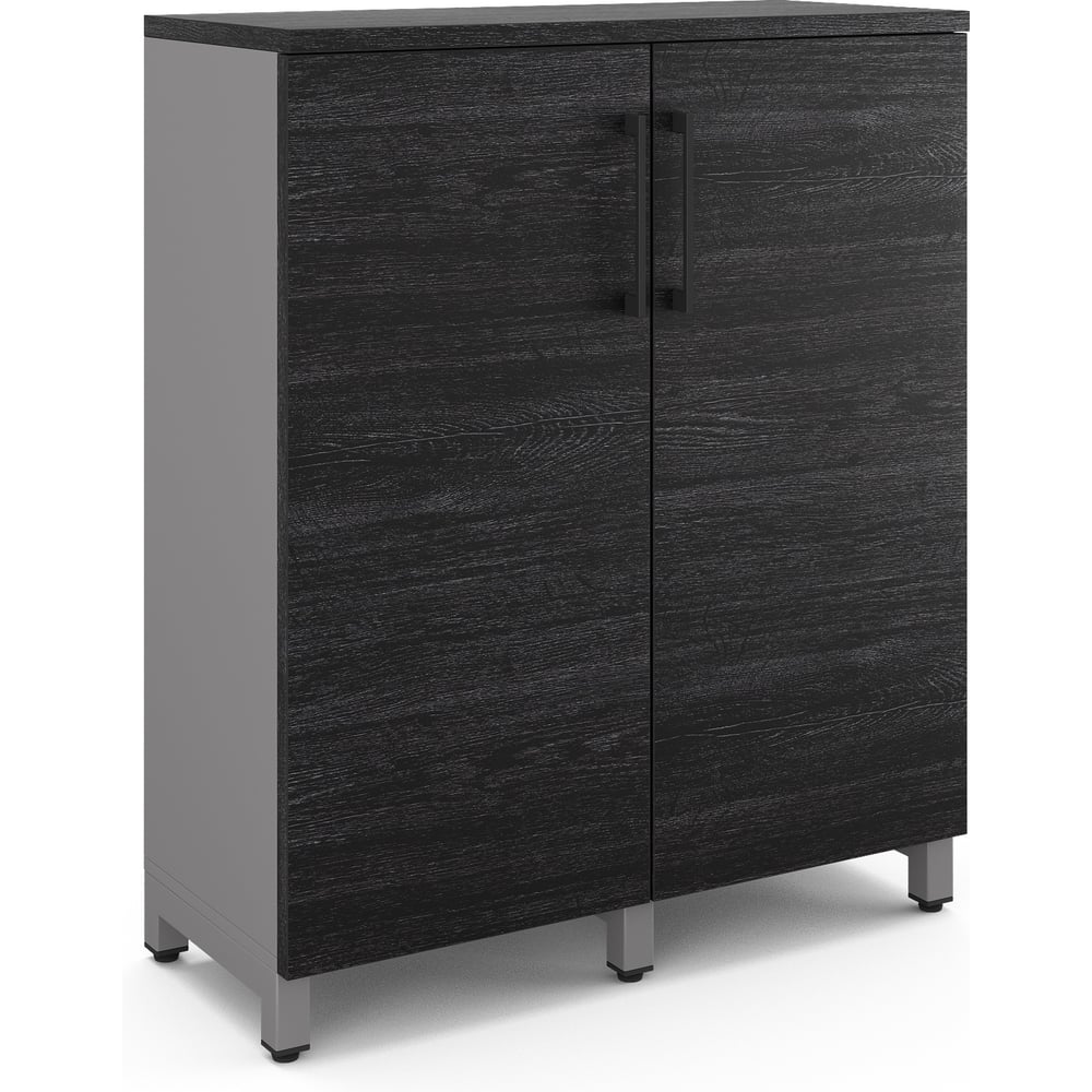Шкаф распашной Kobor HR/3-90/60/M aluminum/wood 221901