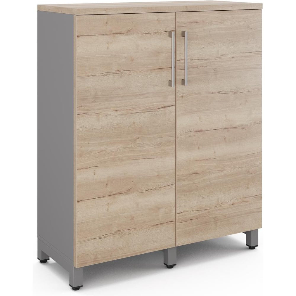 Шкаф распашной Kobor HR/3-90/60/M aluminum/natural 220953