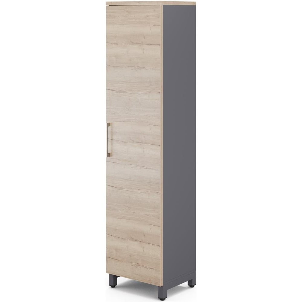 Шкаф распашной Kobor HR/5-45/60/M graphite/natural 221058