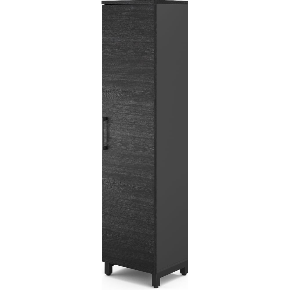 Шкаф распашной Kobor HR/5-45/40/M black/wood 221945