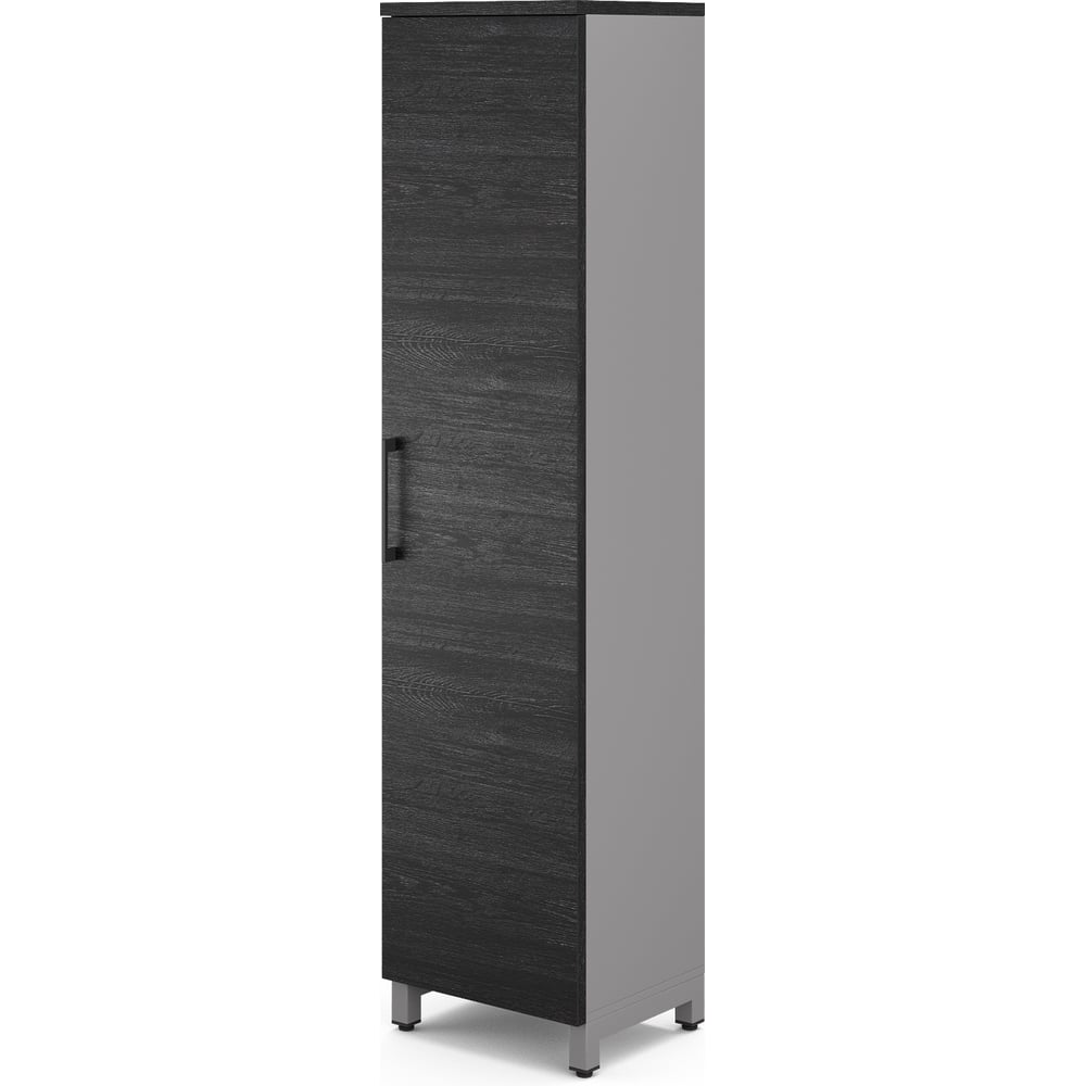 Шкаф распашной Kobor HR/5-45/60/M aluminum/wood 221976