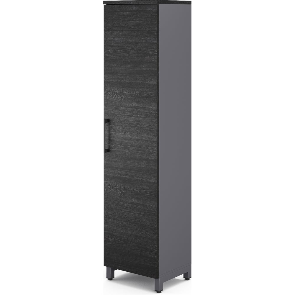 Шкаф распашной Kobor HR/5-45/60/M graphite/wood 221961