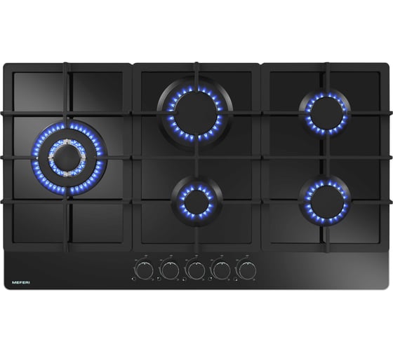 Изображение товара Варочная панель газовая MEFERI MGH905BK GLASS ULTRA МФ-00002334