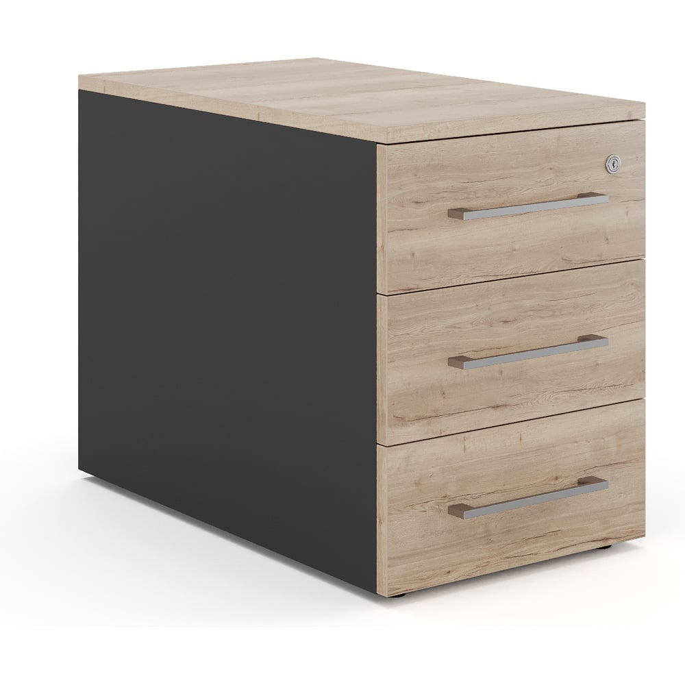 Тумба приставная Kobor TS3-40/80 black/natural 220489