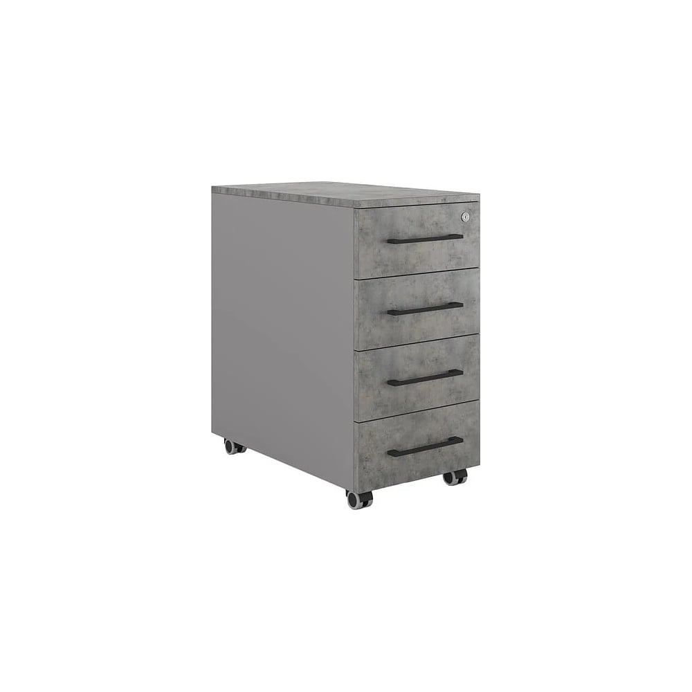 Тумба мобильная Kobor TМ4-40/70 aluminum/chicago 221685