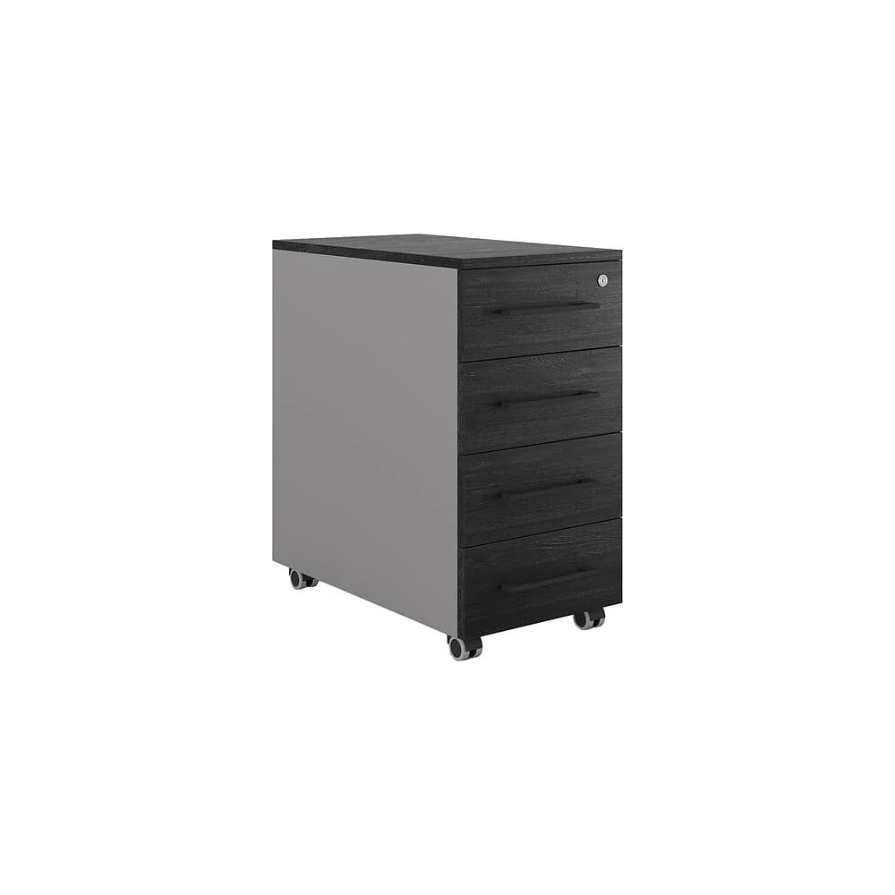 Тумба мобильная Kobor TМ4-40/70 aluminum/wood 221695