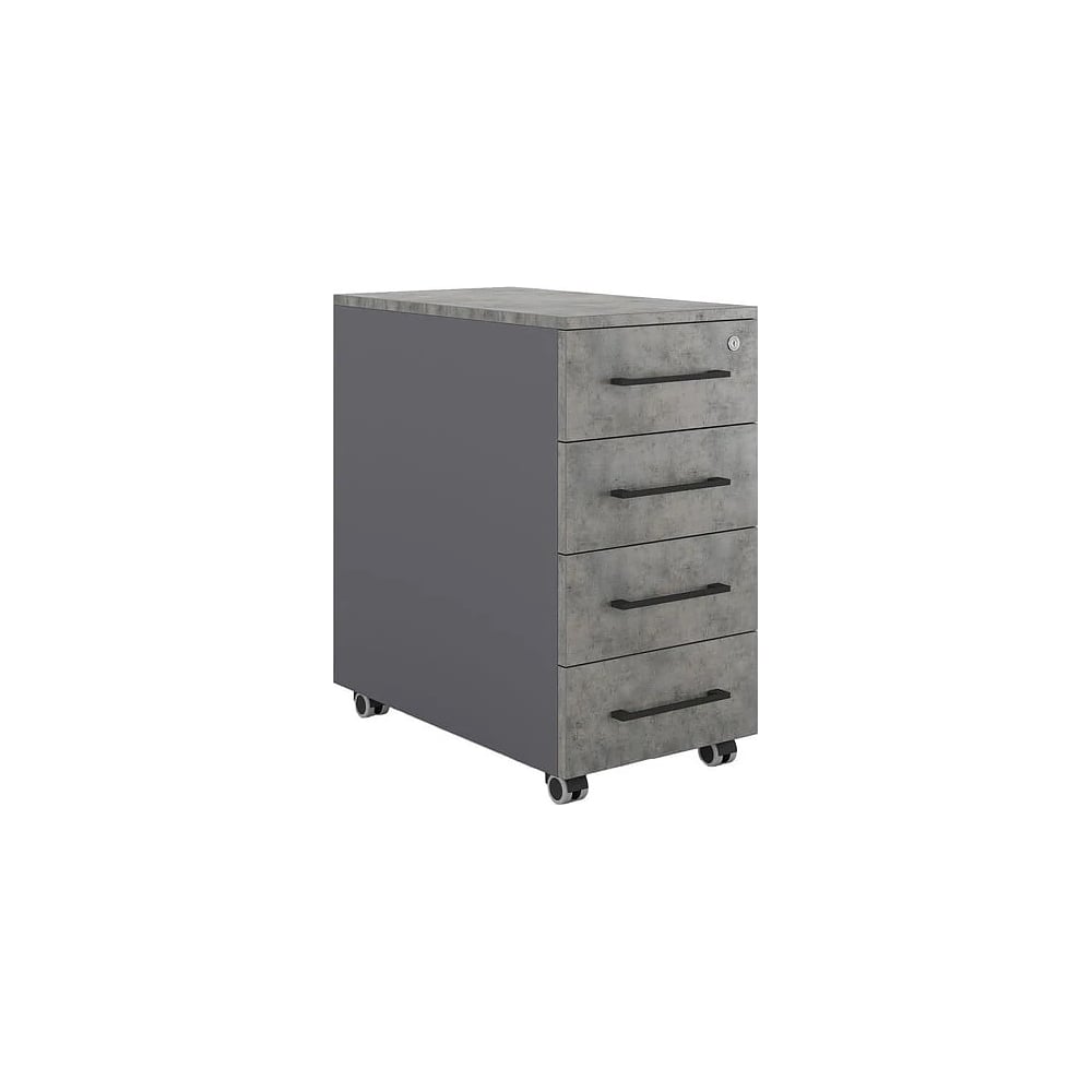 Тумба мобильная Kobor TМ4-40/70 graphite/chicago 221666