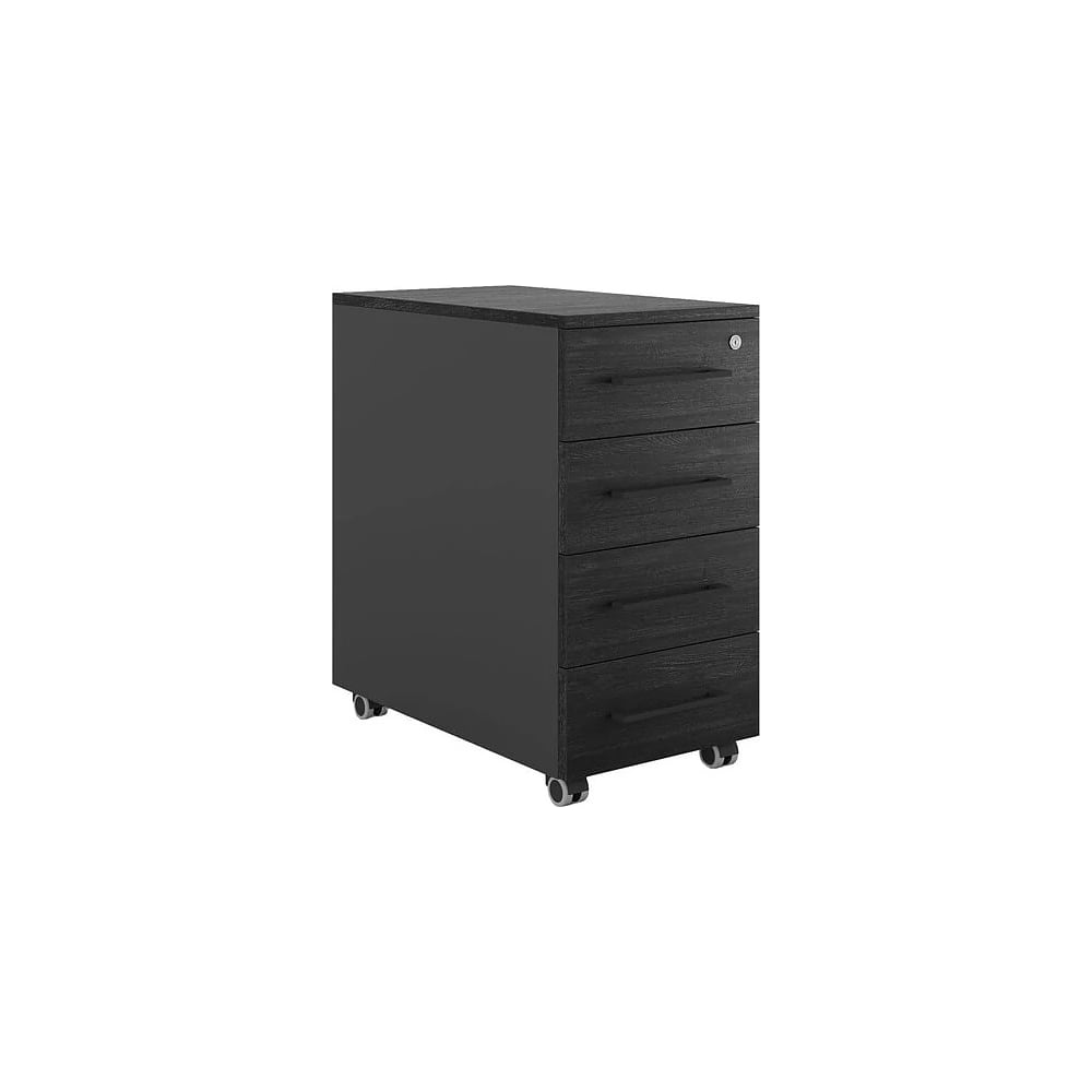 Тумба мобильная Kobor TМ4-40/80 black/wood 221658