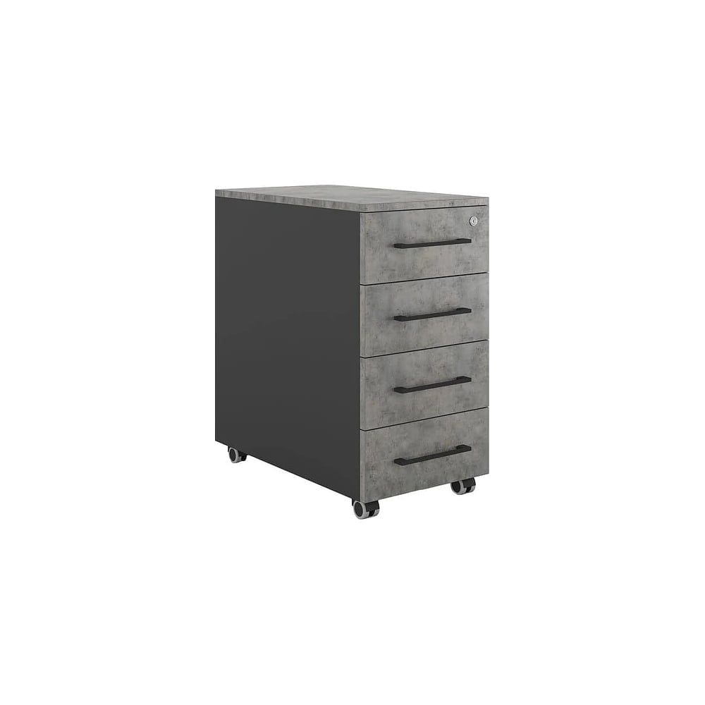 Тумба мобильная Kobor TМ4-40/80 black/chicago 221648