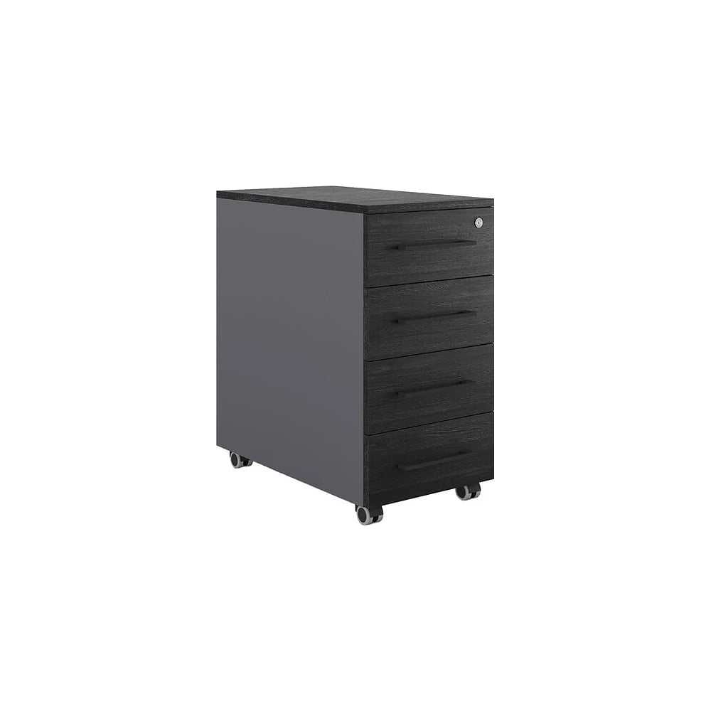 Тумба мобильная Kobor TМ4-40/80 graphite/wood 221677