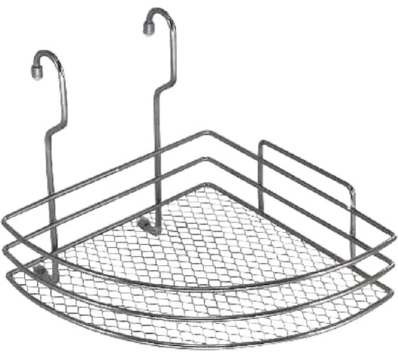Изображение товара Полка для рейлинга Rosenberg 1 ярус, угловая, с сетчатым дном RUS-280533