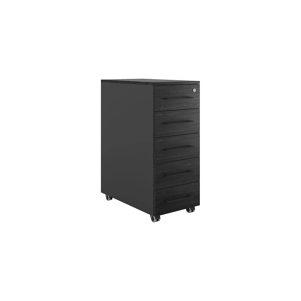 Тумба мобильная Kobor TМ5-40/70 black/wood 221733