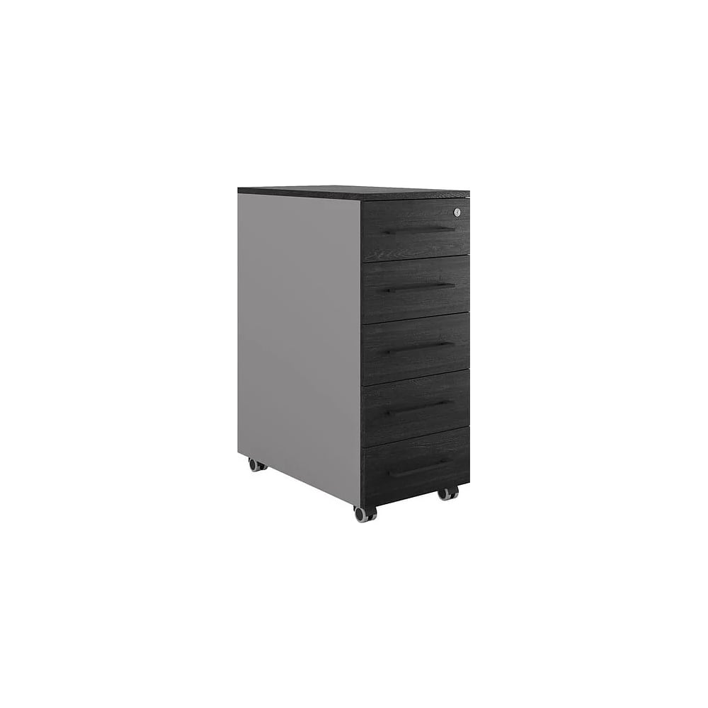 Тумба мобильная Kobor TМ5-40/80 aluminum/wood 221772
