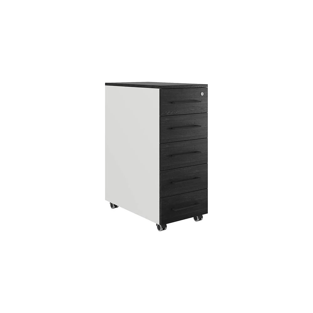 Тумба мобильная Kobor TМ5-40/70 white/wood 221790