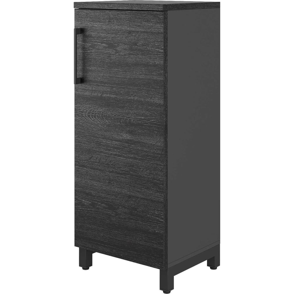 Шкаф распашной Kobor HR/3-45/40/M black/wood 221870