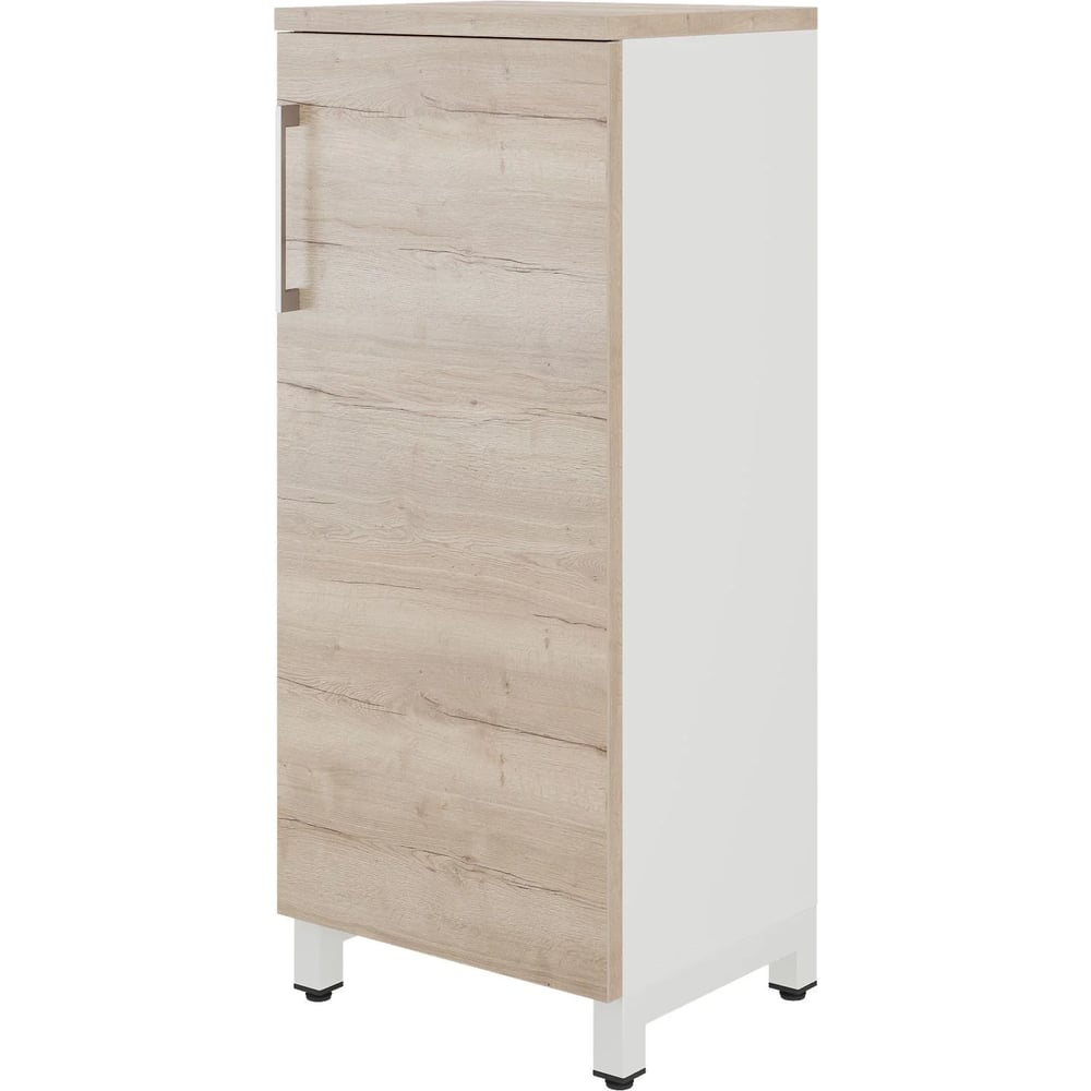 Шкаф распашной Kobor HR/3-45/40/M white/natural 221005