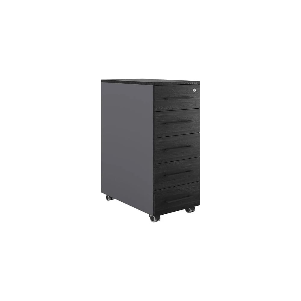 Тумба мобильная Kobor TМ5-40/80 graphite/wood 221753