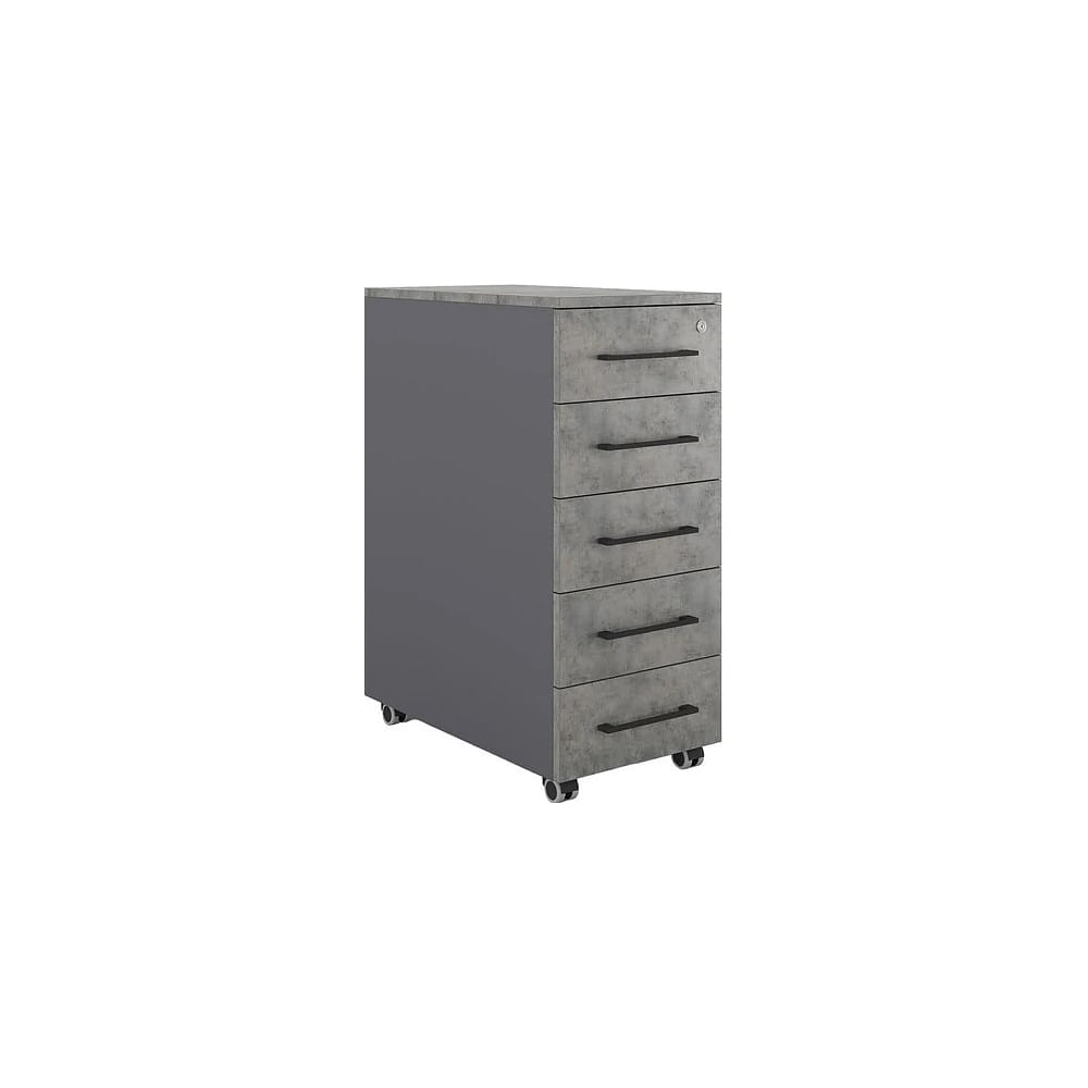 Тумба мобильная Kobor TМ5-40/80 graphite/chicago 221743