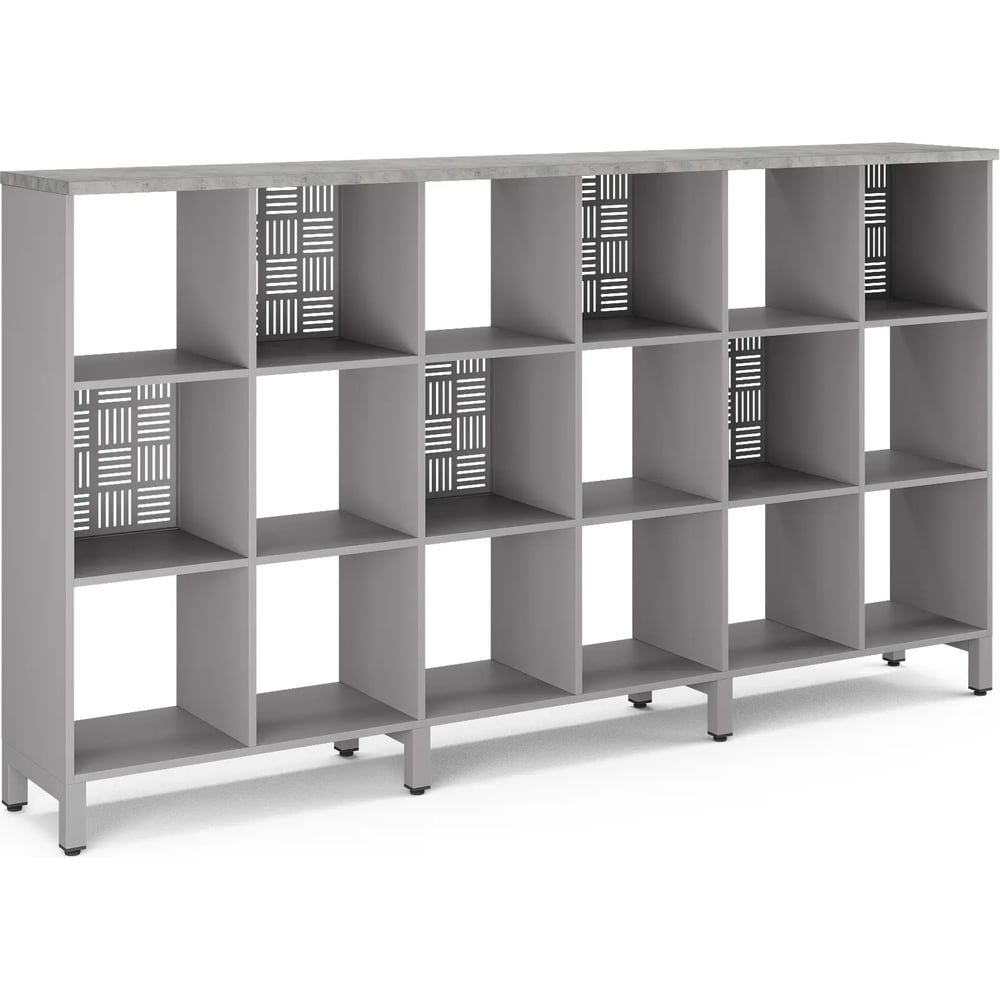 Стеллажная система Kobor SQ-3Х6 aluminum/chicago 221519