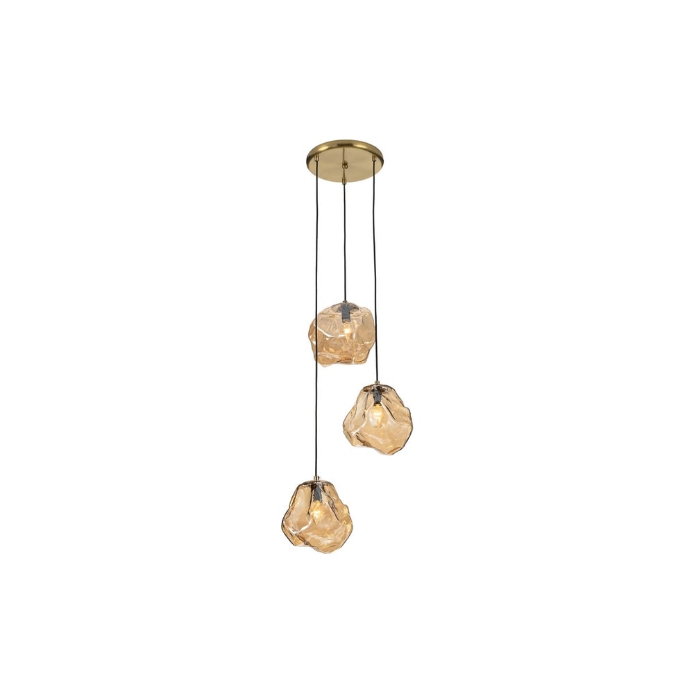 Подвесной светильник Citilux ROCKA янтарный CL247084