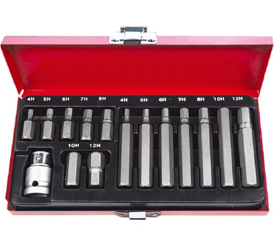 Изображение товара Набор бит 15 предметов 1/2 AmPro T33270