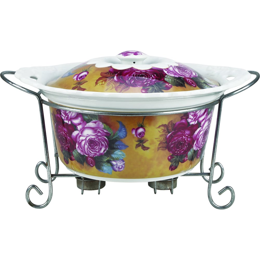 Изображение товара Керамический мармит с крышкой Rosenberg R-155023 для сервировки