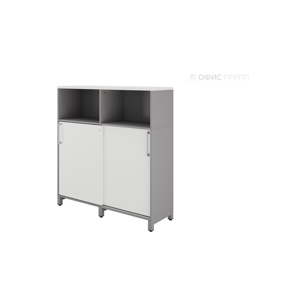Шкаф открытый Kobor HK/2/1-120/60/M aluminum/charlston 220947