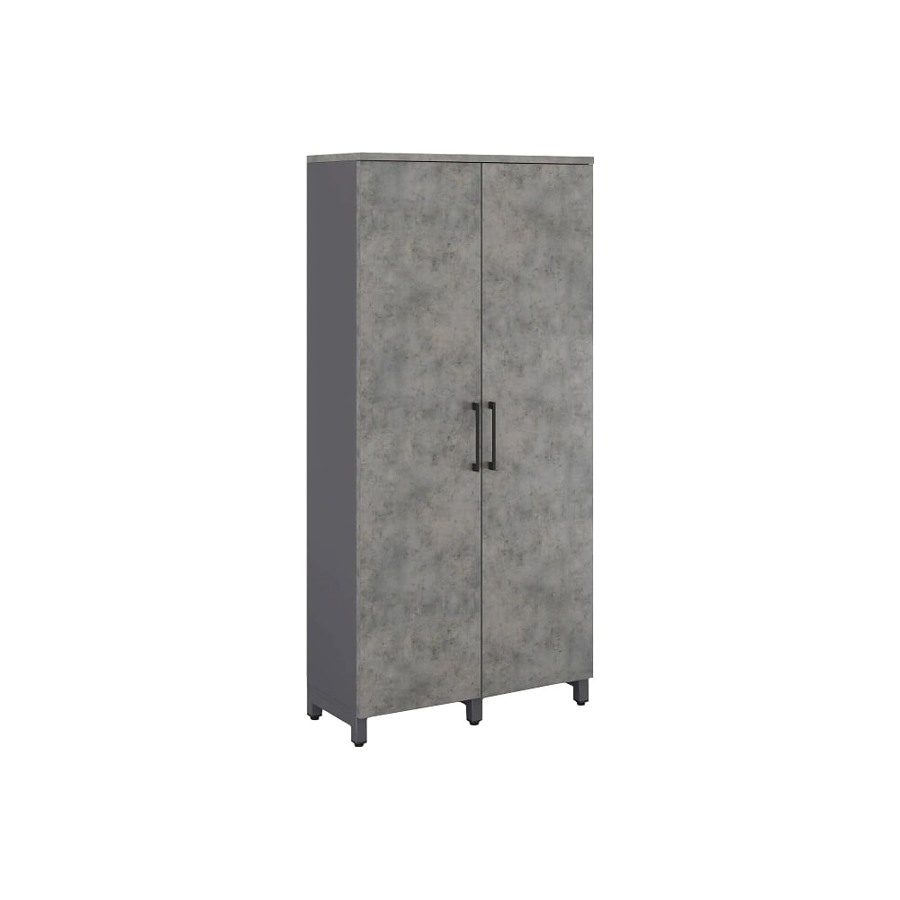 Шкаф распашной Kobor HR/2-90/40/M graphite/chicago 221812