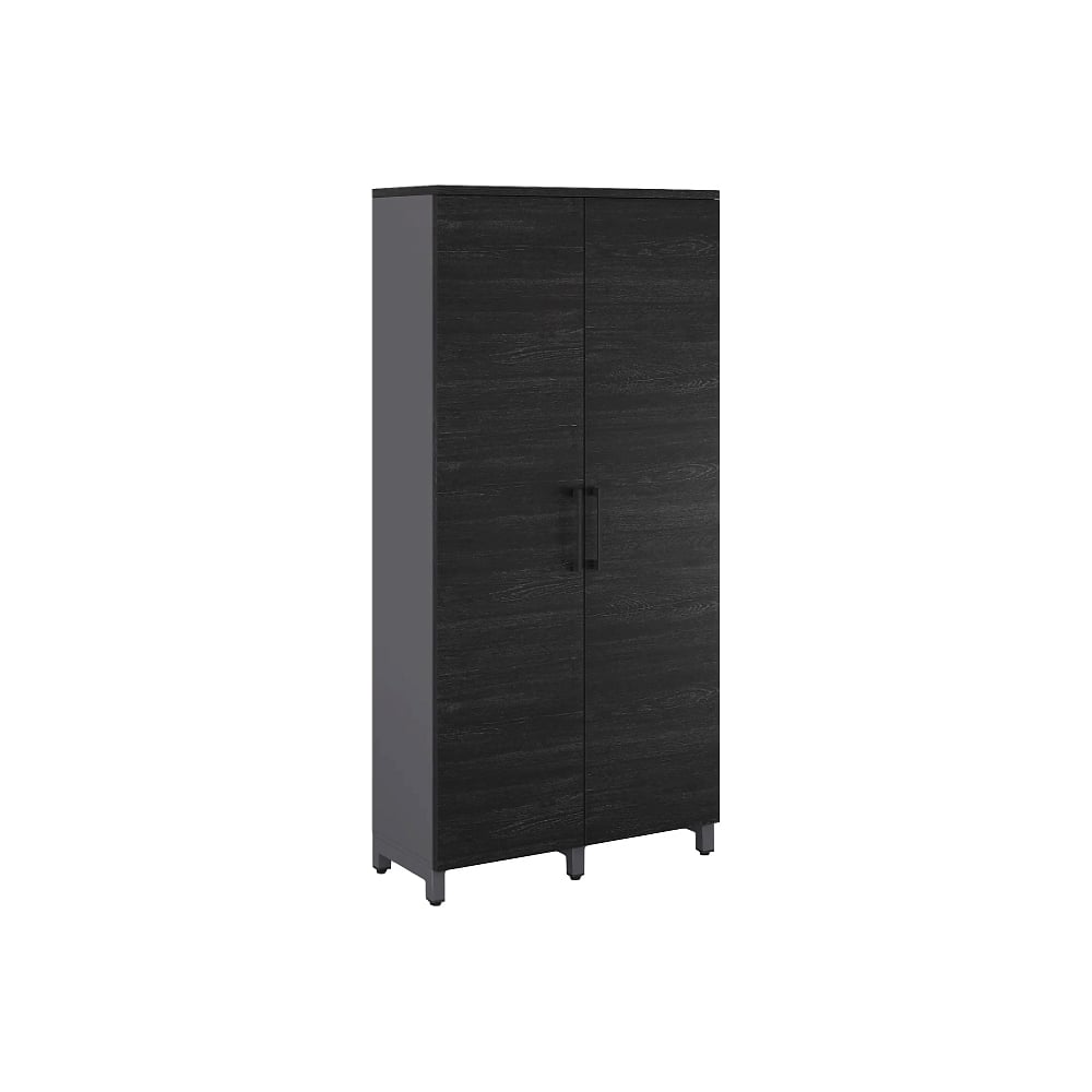 Шкаф распашной Kobor HR/2-90/60/M graphite/wood 221816