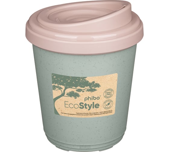 Изображение товара Термостакан Phibo 300 мл, зеленый флэк 433250336