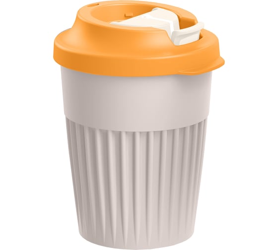 Изображение товара Стакан для горячих напитков с клапаном Phibo 350мл, светло-бежевый 434219634