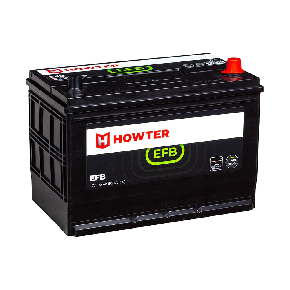Аккумулятор HOWTER EFB ASIA 100R 850A 306x173x225 464223