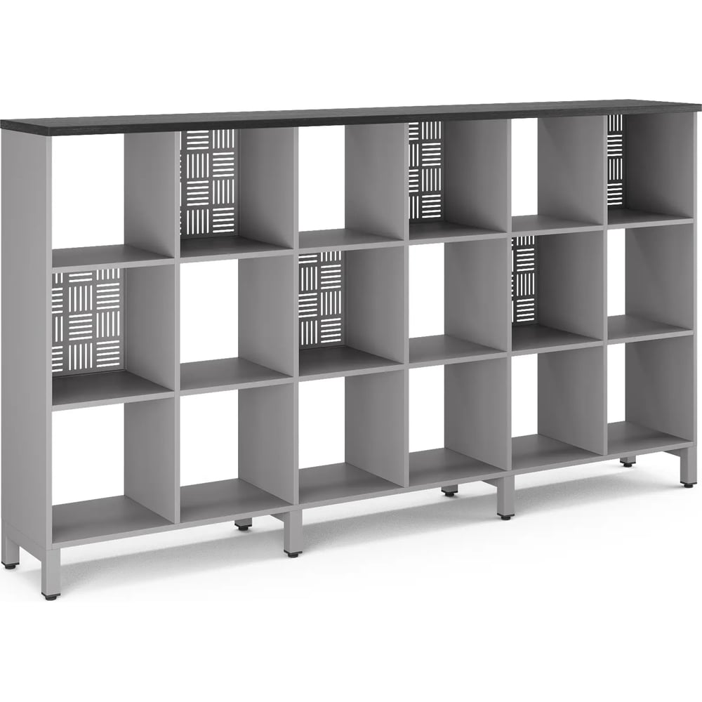 Стеллажная система Kobor SQ-3Х6 aluminum/wood 221520