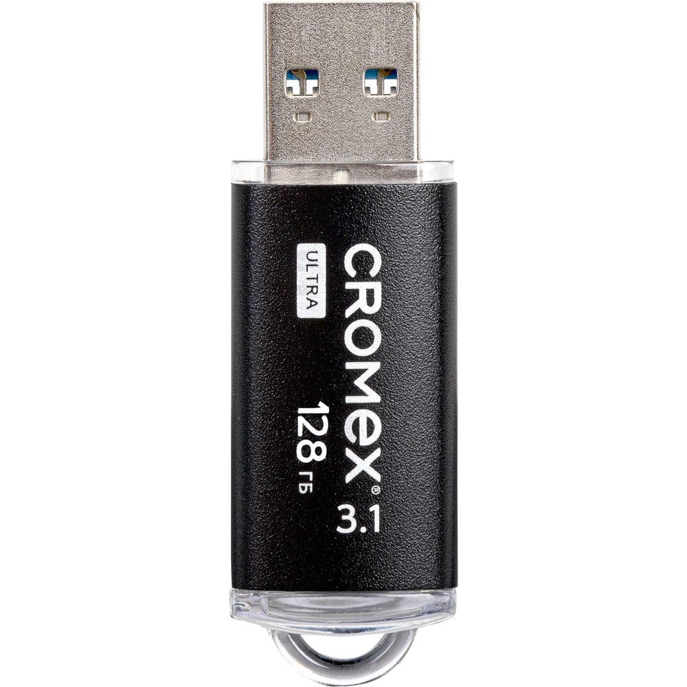 Флеш-диск Cromex Ultra USB 3.1 128 ГБ, металлический корпус, черный 514165