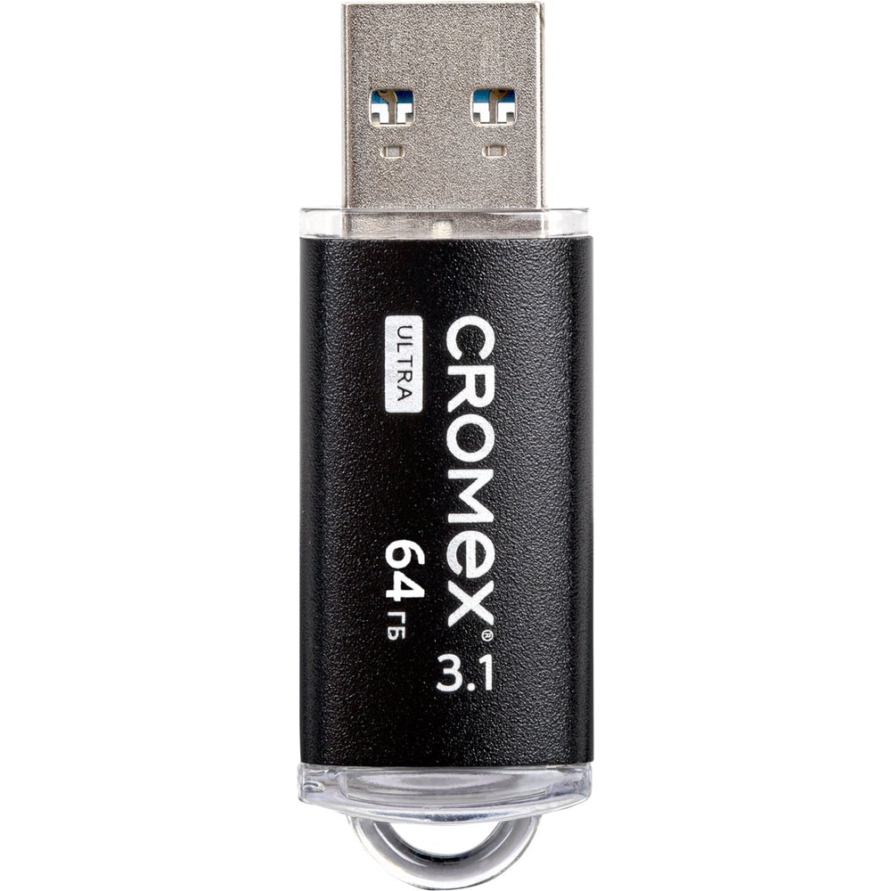 Флеш-диск Cromex Ultra USB 3.1 64 ГБ, металлический корпус, черный 514164