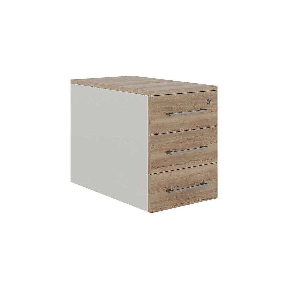 Тумба приставная Kobor TS3-40/80 white/natural 220561